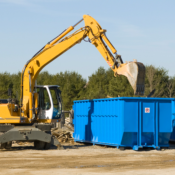 are there any restrictions on where a residential dumpster can be placed in Baileys Harbor WI